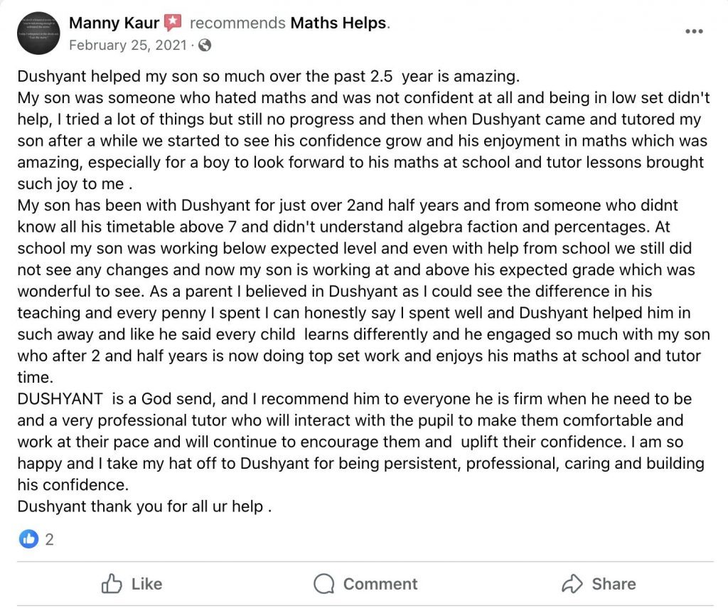 Parent review 8 from Facebook